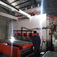 particle board melamine lamination hot press machine